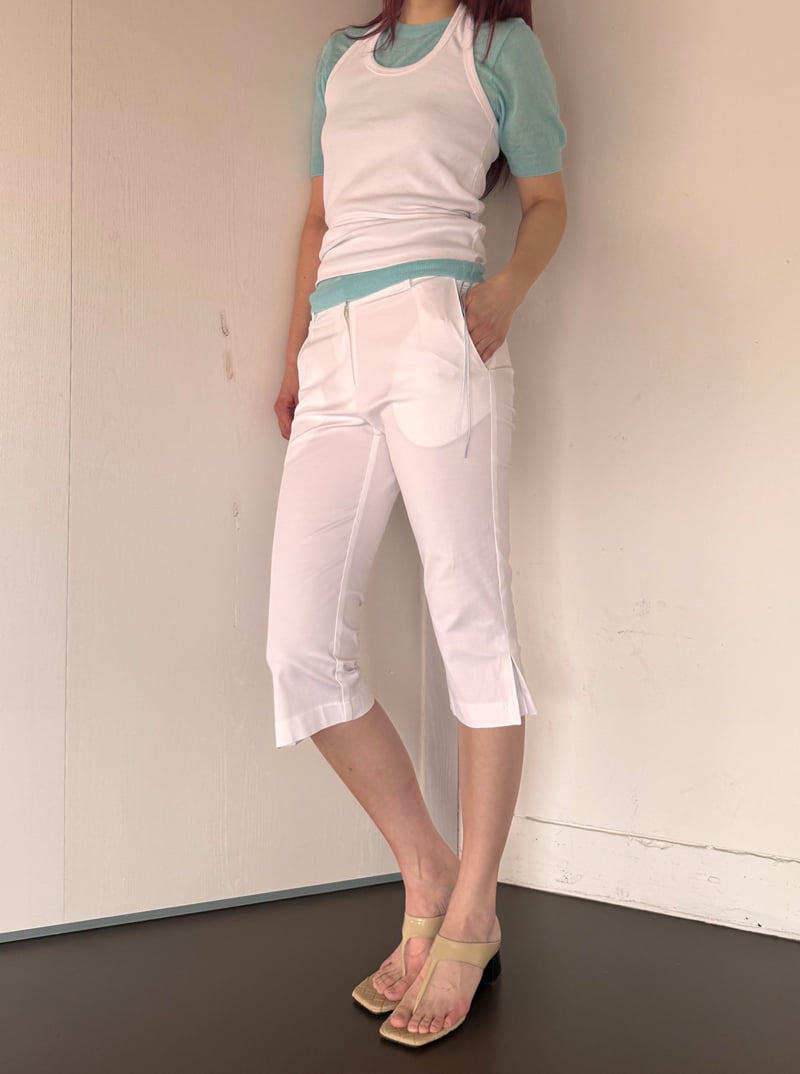 Roomk - Korean Women Fashion - #shopsmall - Bermuda Capri Pants - 3