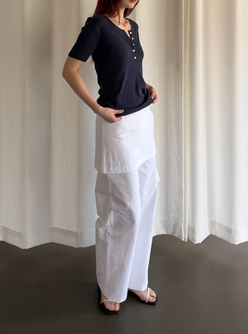Roomk - Korean Women Fashion - #thatsdarling - Double Pants - 8