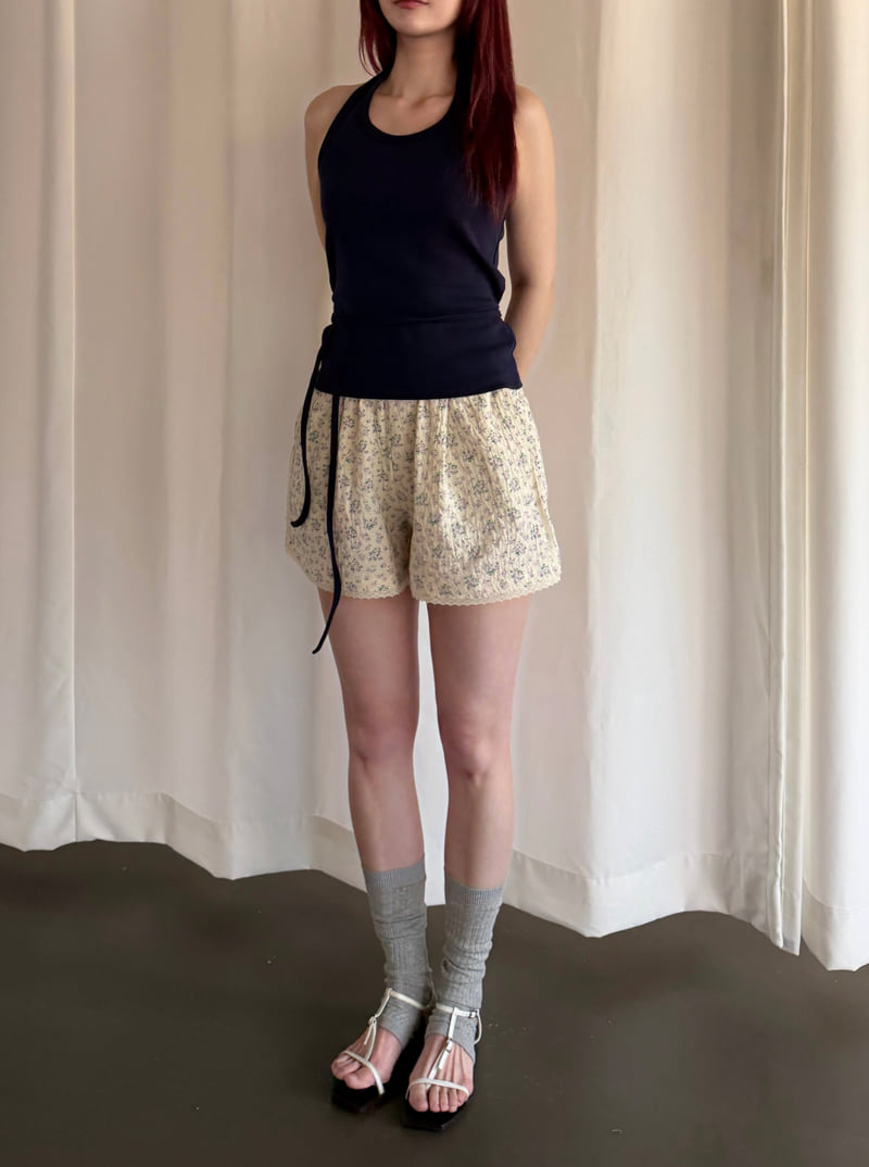 Roomk - Korean Women Fashion - #thatsdarling - Flower Pants - 3