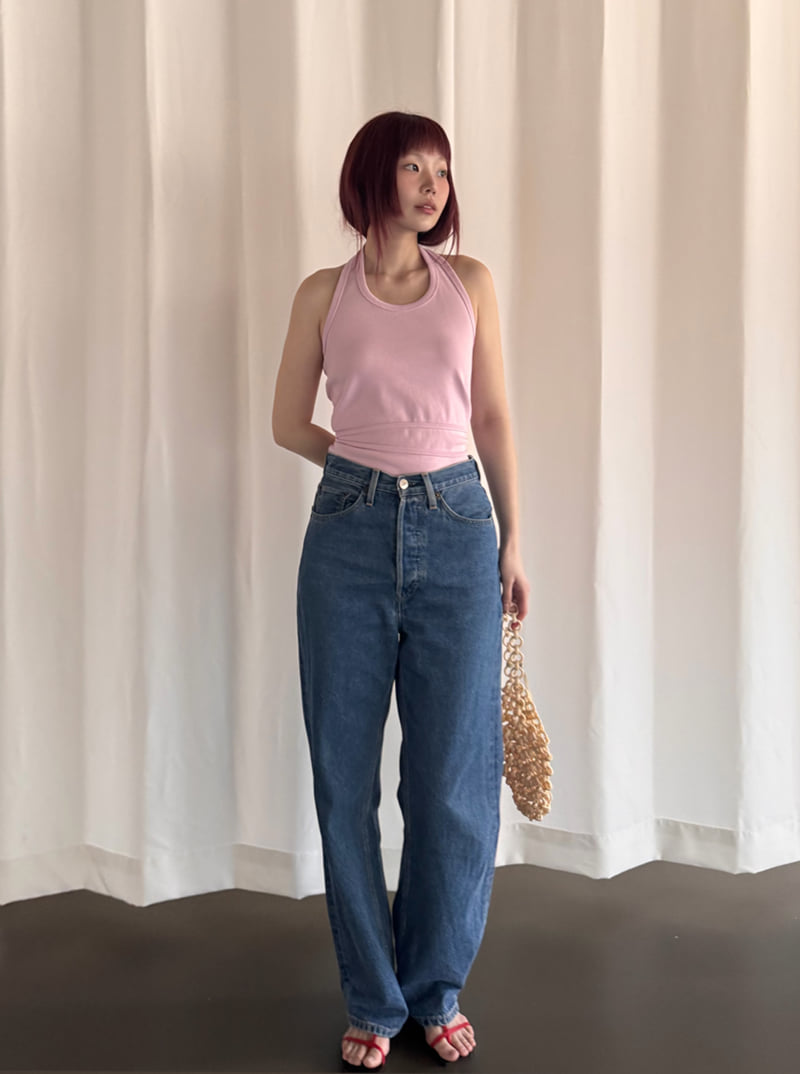 Roomk - Korean Women Fashion - #vintageinspired - Halter Neck Top - 5