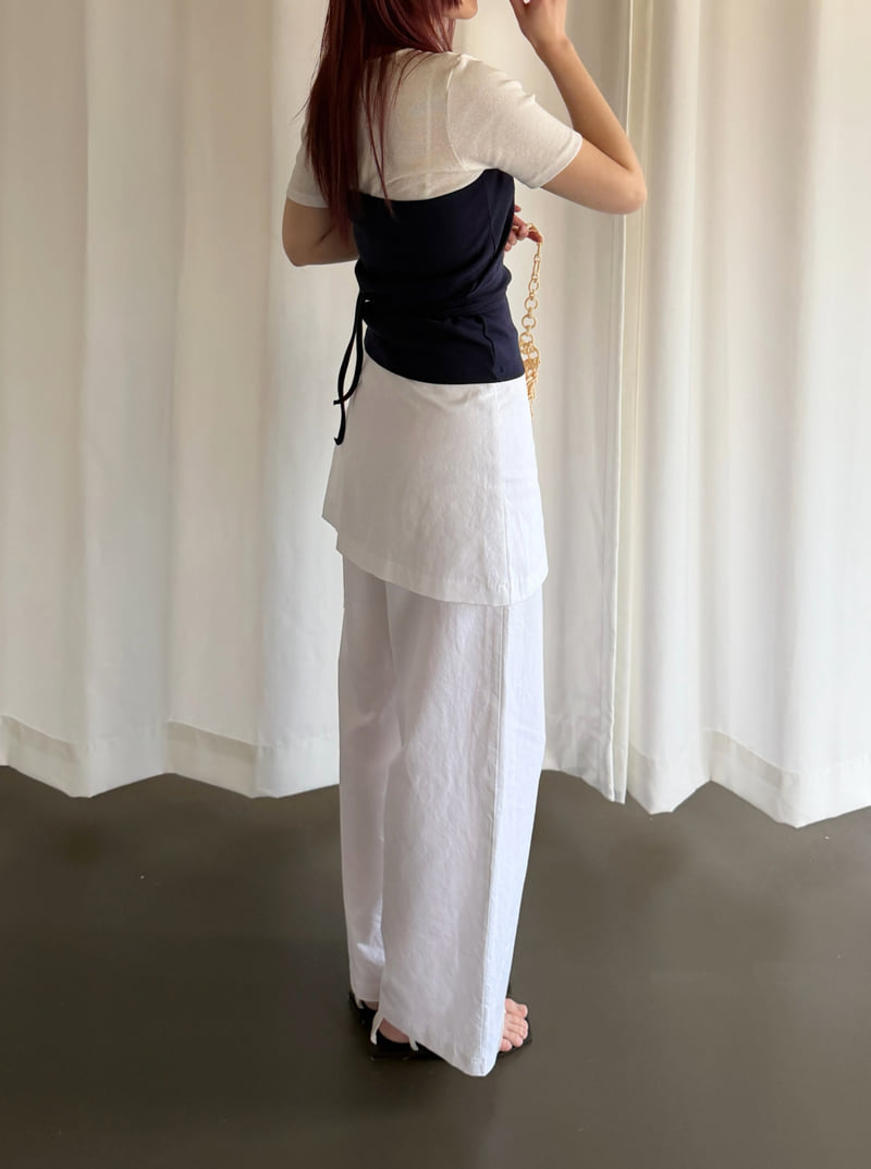 Roomk - Korean Women Fashion - #vintageinspired - Double Pants - 2