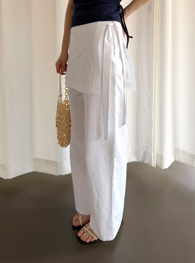Roomk - Korean Women Fashion - #vintagekidsstyle - Double Pants - 3
