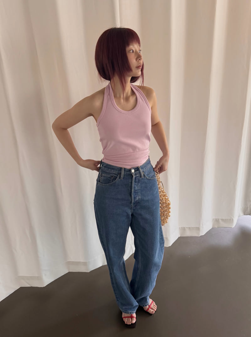 Roomk - Korean Women Fashion - #momslook - Halter Neck Top - 4