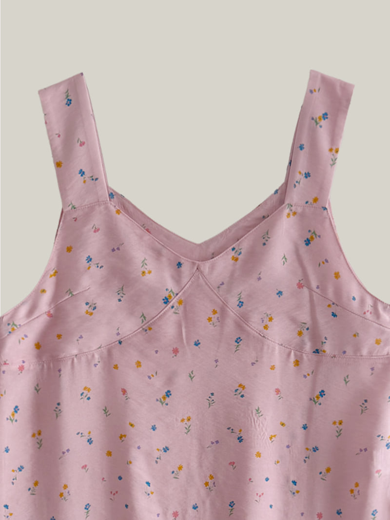 Roomk - Korean Women Fashion - #womensfashion - Contrast Print One-Piece - 11