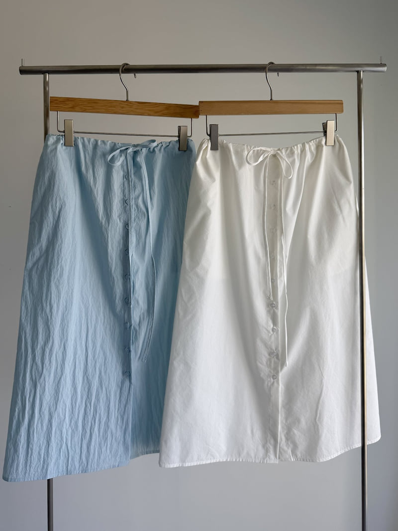 Roomk - Korean Women Fashion - #womensfashion - Button Skirt - 5