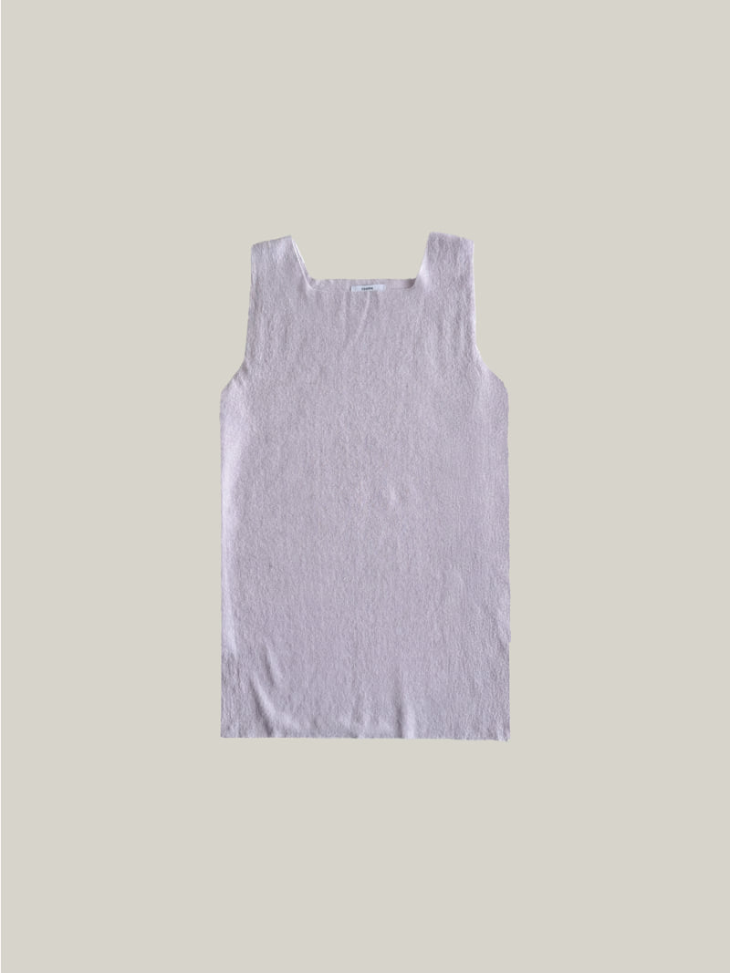 Roomk - Korean Women Fashion - #womensfashion - Double Square Knit Sleeveless