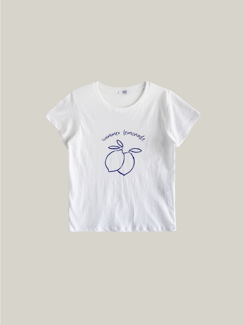 Roomk - Korean Women Fashion - #womensfashion - Lemon Tee - 3