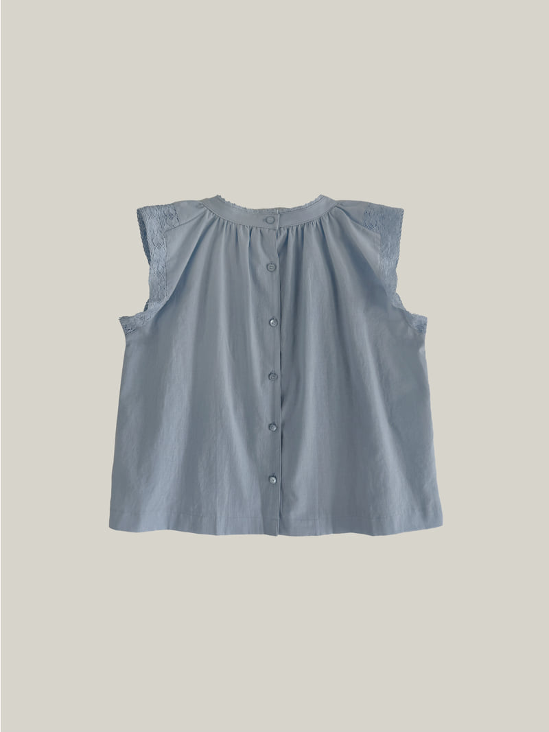 Roomk - Korean Women Fashion - #momslook - Square Lace Blouse - 4