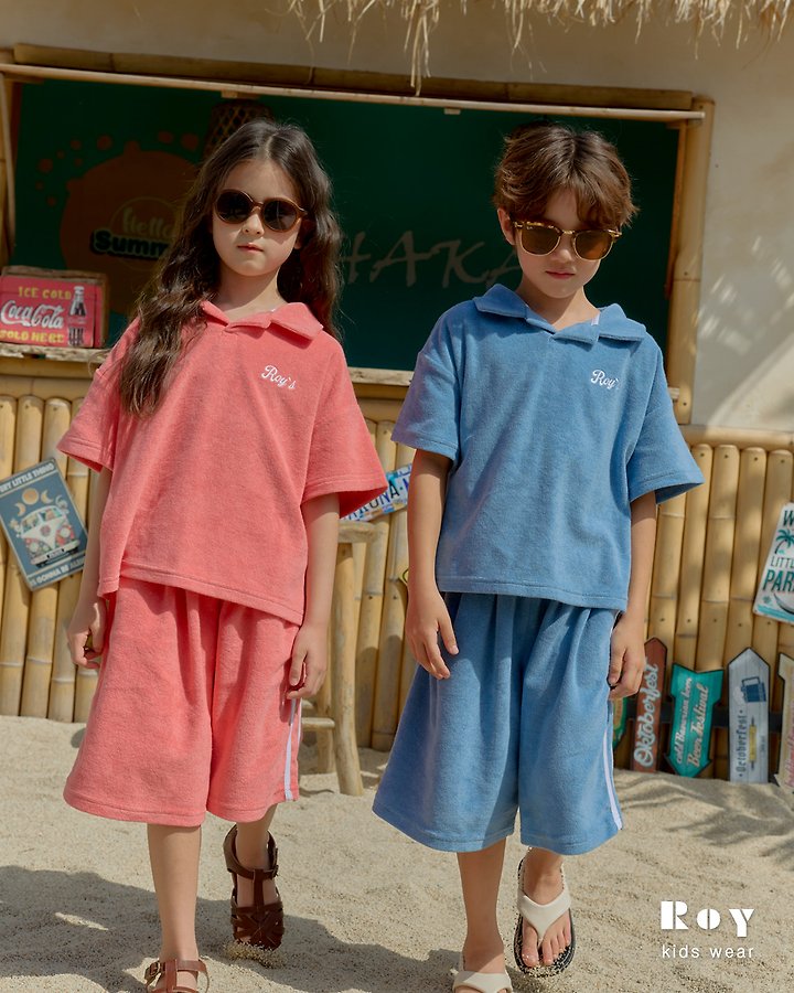 Roy - Korean Children Fashion - #Kfashion4kids - Track Terry Set-Up - 3