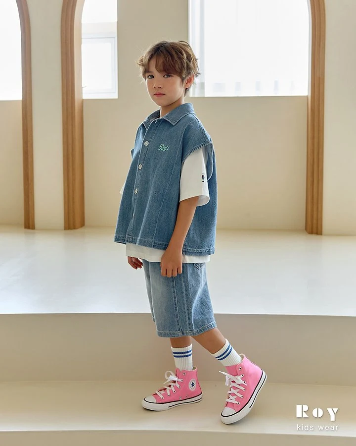 Roy - Korean Children Fashion - #childofig - Rough Denim Shorts - 11