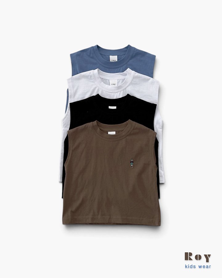Roy - Korean Children Fashion - #childofig - Toy Silket Sleeveless Tee - 12