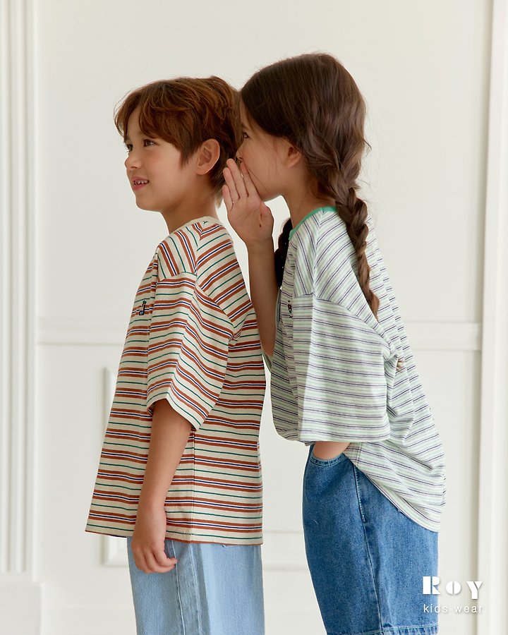 Roy - Korean Children Fashion - #childrensboutique - Toy Play Stripe Tee - 6