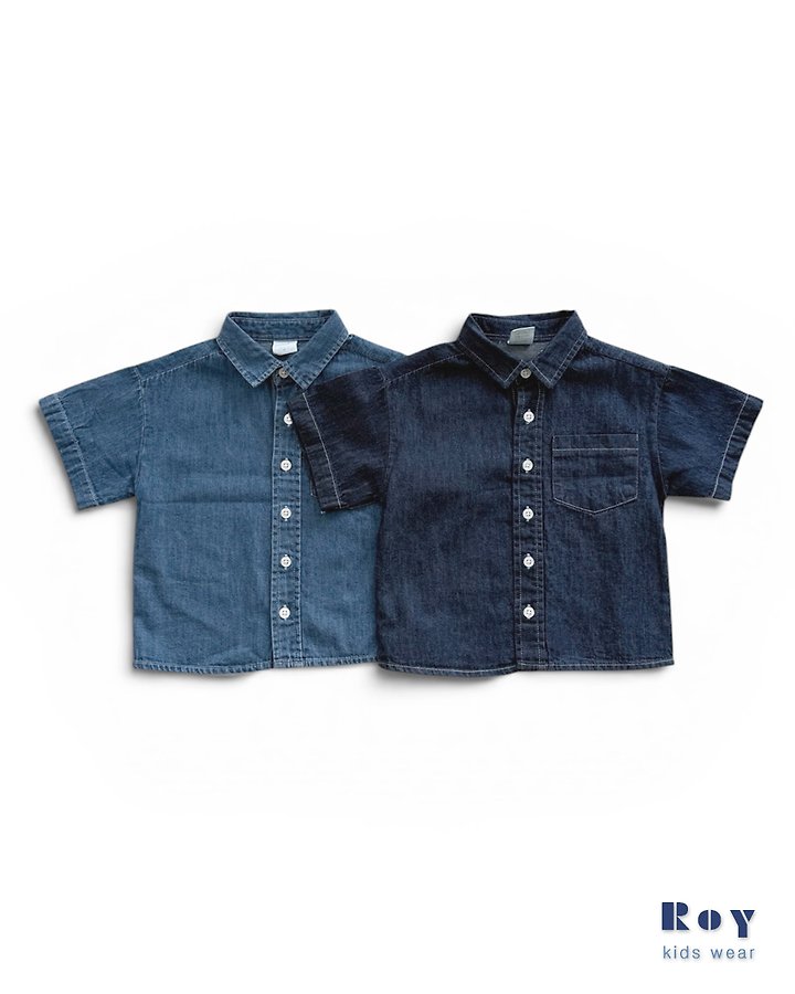 Roy - Korean Children Fashion - #fashionkids - Urban Denim Shirt