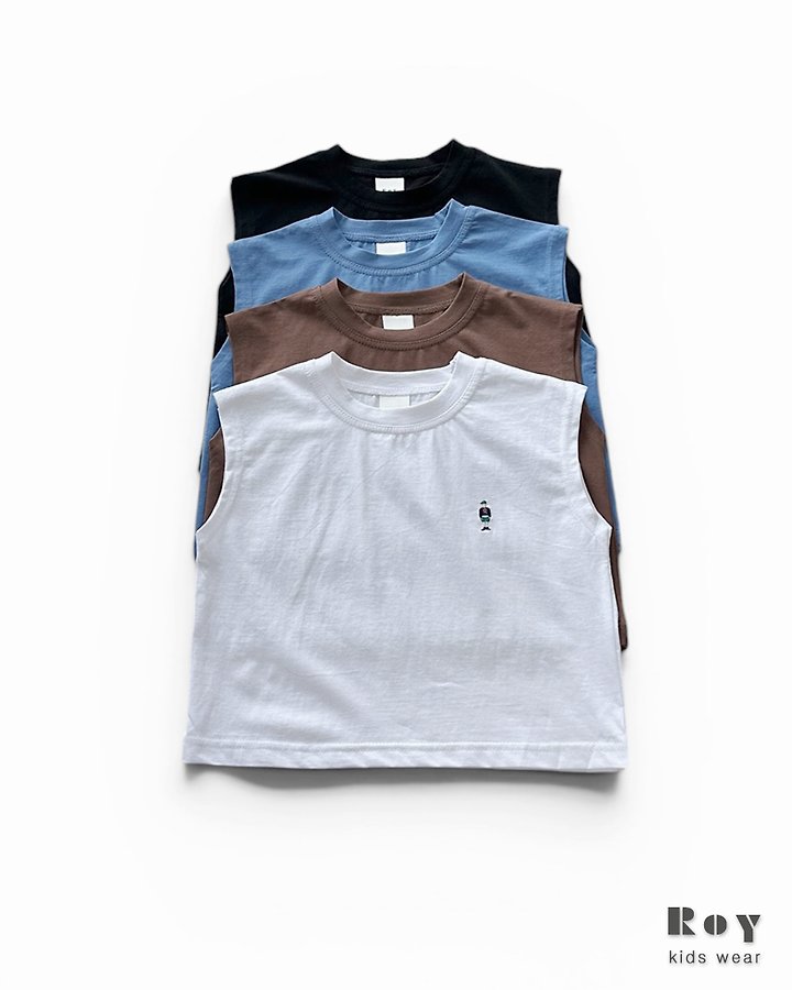 Roy - Korean Children Fashion - #kidsshorts - Toy Silket Sleeveless Tee