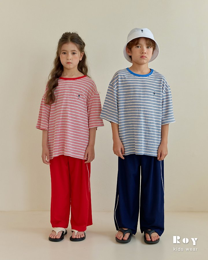 Roy - Korean Children Fashion - #kidzfashiontrend - Toy Play Stripe Tee - 12