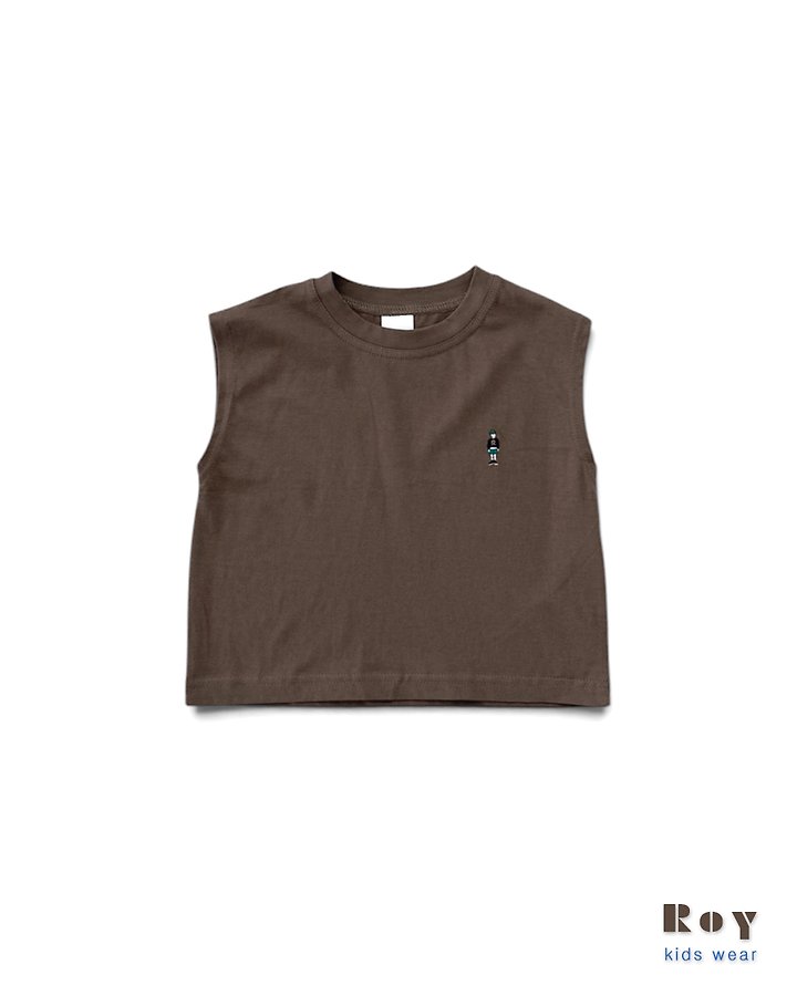 Roy - Korean Children Fashion - #littlefashionista - Toy Silket Sleeveless Tee - 5