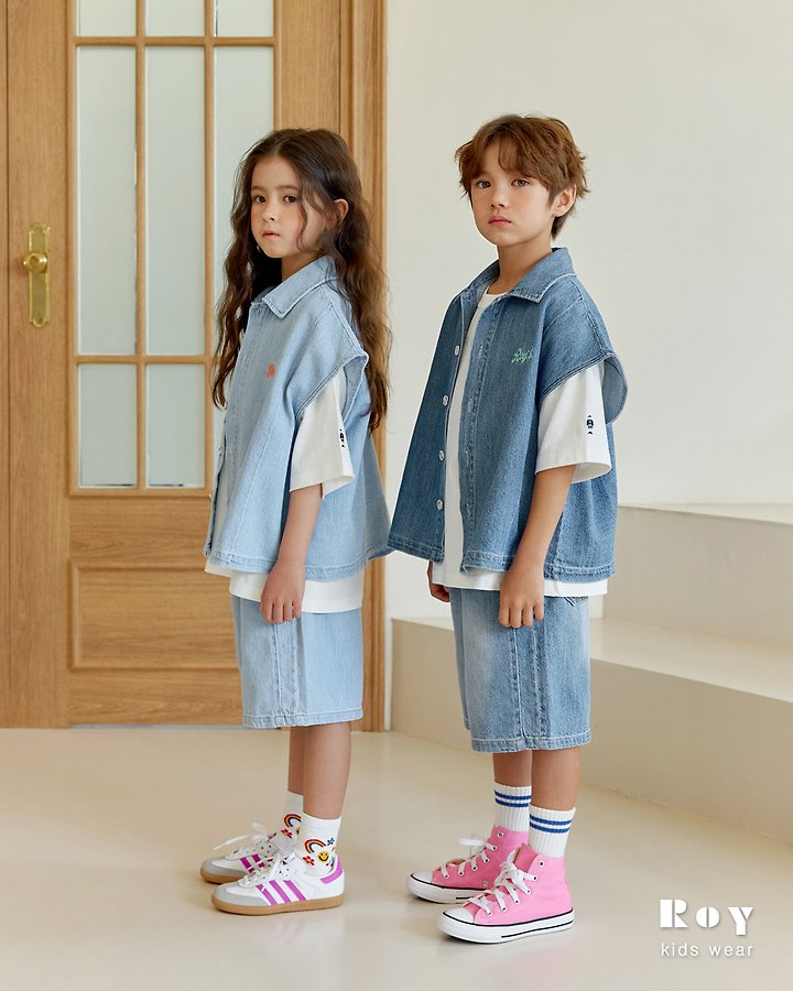 Roy - Korean Children Fashion - #magicofchildhood - Rough Denim Shorts - 5