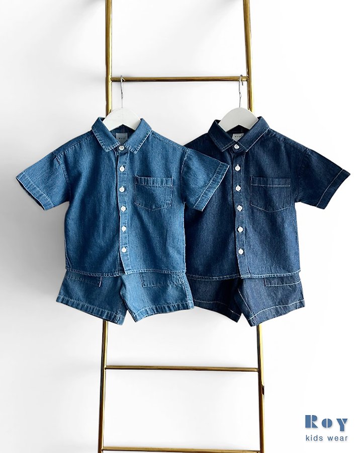 Roy - Korean Children Fashion - #magicofchildhood - Urban Denim Shirt - 7