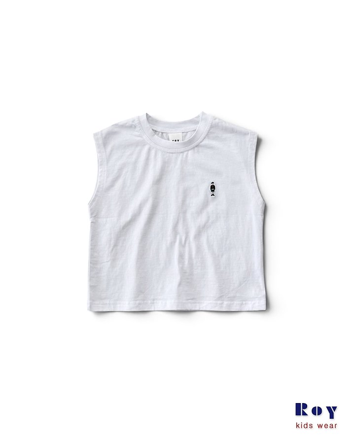 Roy - Korean Children Fashion - #minifashionista - Toy Silket Sleeveless Tee - 7