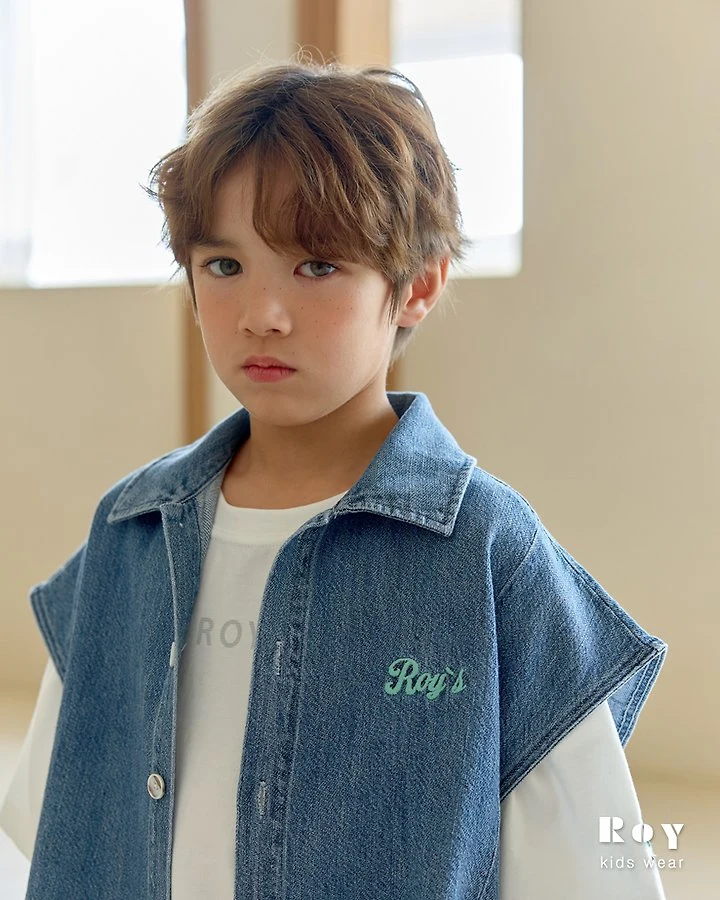 Roy - Korean Children Fashion - #toddlerclothing - Denim Vest - 4