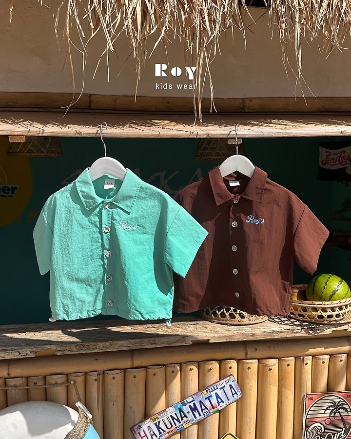 Roy - Korean Children Fashion - #toddlerclothing - R String Half Jacket - 5