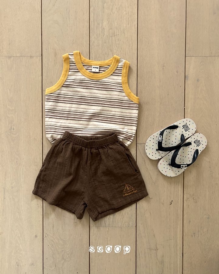 Scoop - Korean Children Fashion - #Kfashion4kids - Boat Collar Shorts - 7