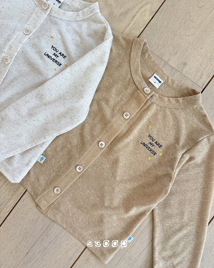 Scoop - Korean Children Fashion - #kidzfashiontrend - Linen Star Cardigan - 4