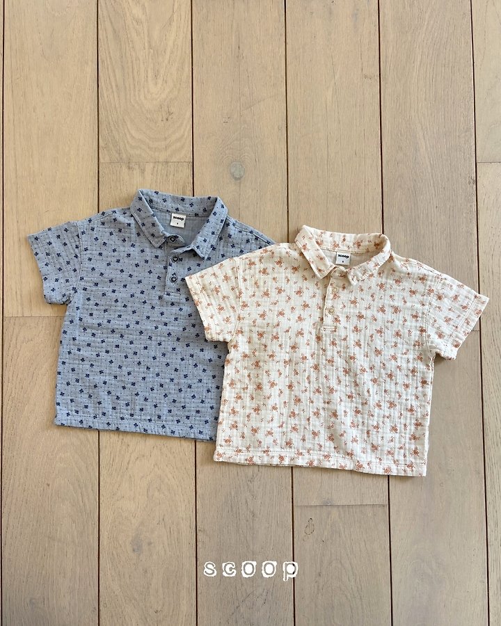 Scoop - Korean Children Fashion - #Kfashion4kids - Cottage Collar Tee