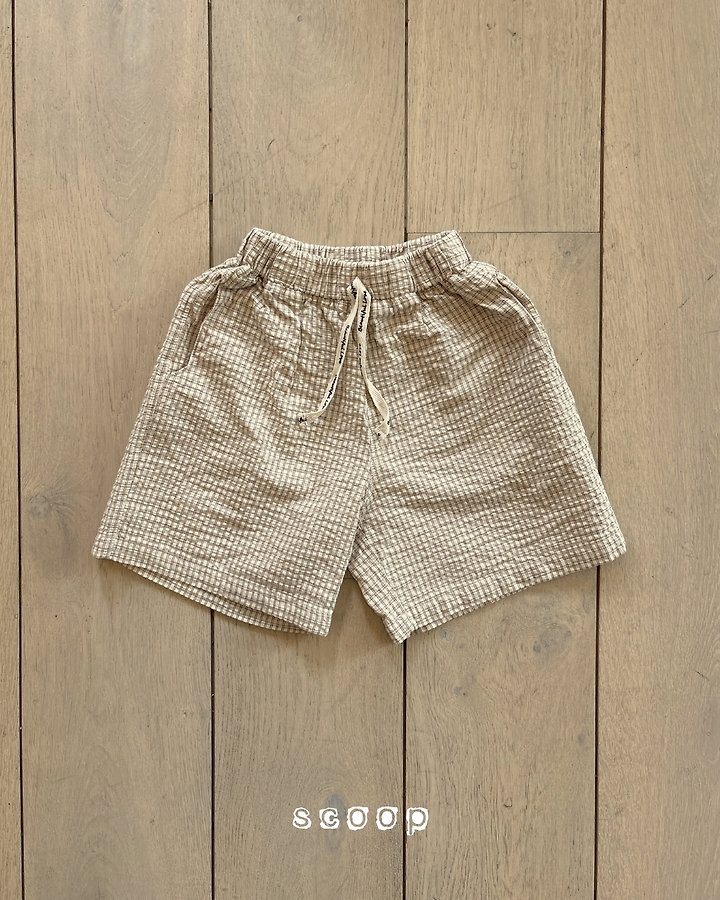 Scoop - Korean Children Fashion - #childofig - Mini Check Shorts - 3