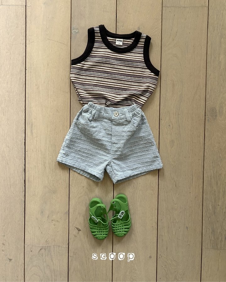 Scoop - Korean Children Fashion - #childrensboutique - Multi Stripe Sleeveless Top - 6