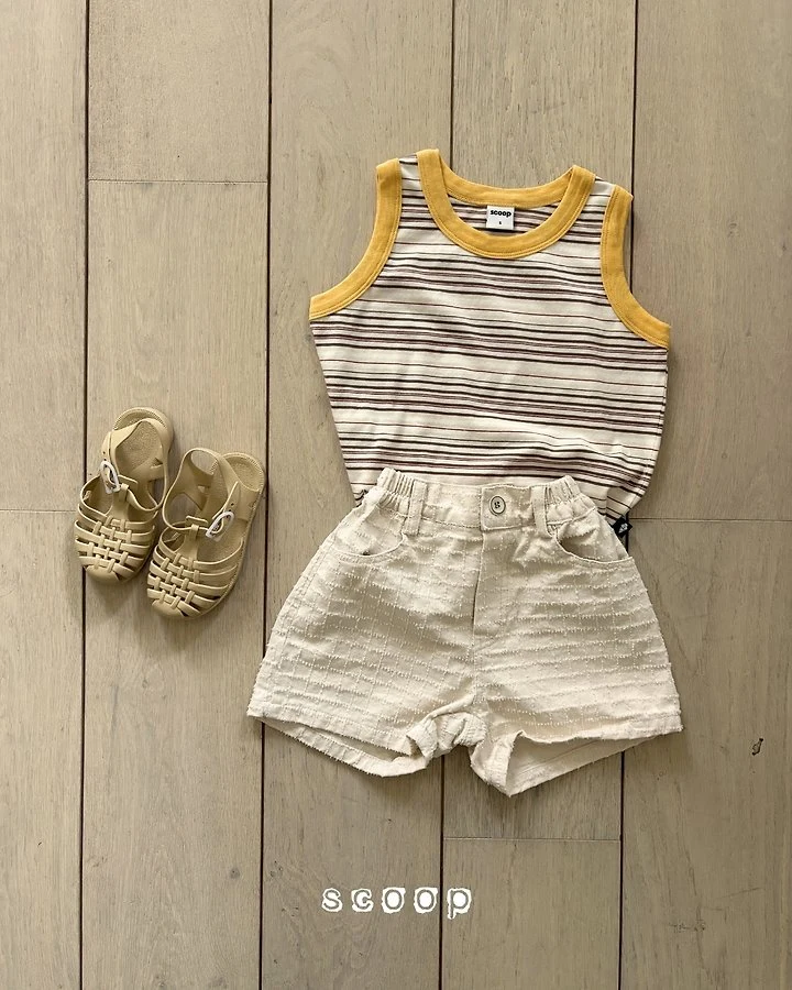 Scoop - Korean Children Fashion - #designkidswear - Multi Stripe Sleeveless Top - 7