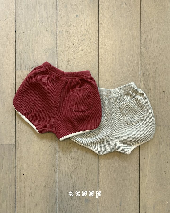 Scoop - Korean Children Fashion - #designkidswear - Waffle Ribbed Shorts - 3
