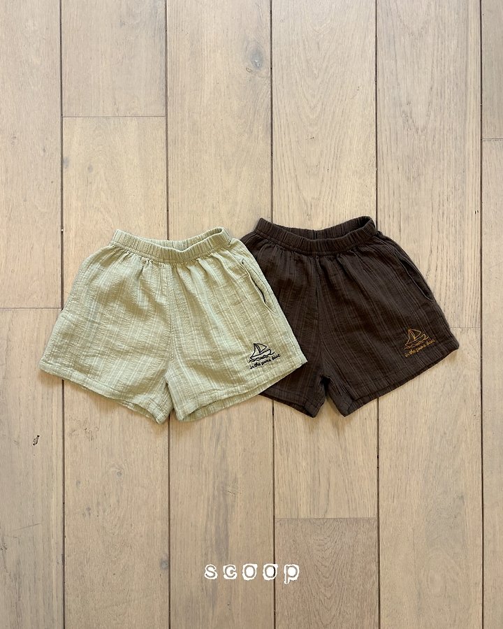 Scoop - Korean Children Fashion - #designkidswear - Boat Collar Shorts