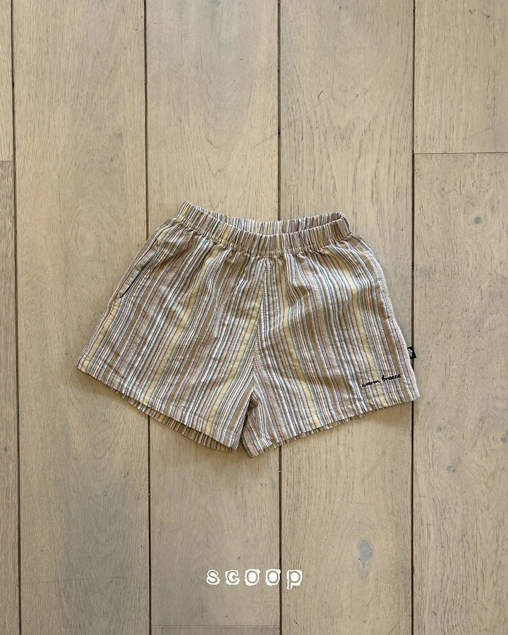 Scoop - Korean Children Fashion - #discoveringself - Breeze Stripe Shorts - 3