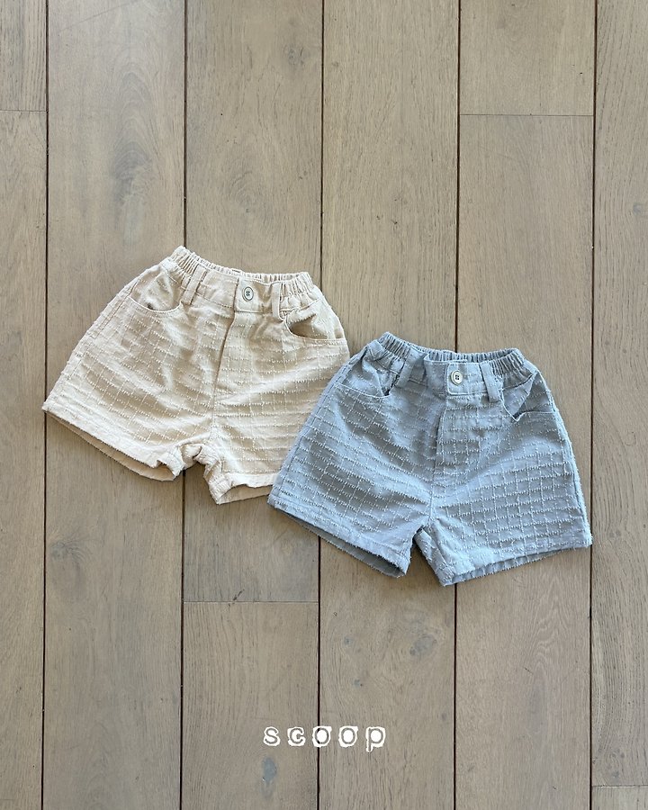 Scoop - Korean Children Fashion - #kidsshorts - Denim Punching Shorts