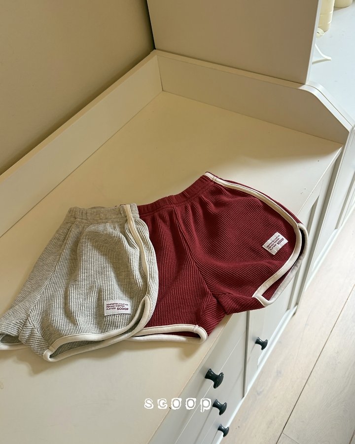 Scoop - Korean Children Fashion - #kidsshorts - Waffle Ribbed Shorts - 6