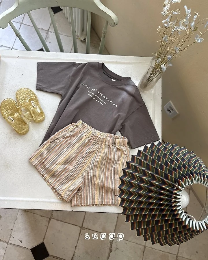 Scoop - Korean Children Fashion - #kidsshorts - Breeze Stripe Shorts - 5