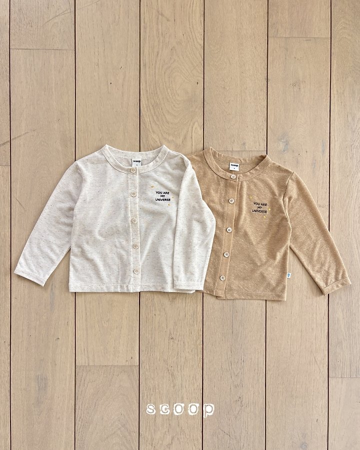 Scoop - Korean Children Fashion - #kidsshorts - Linen Star Cardigan