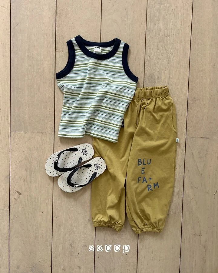 Scoop - Korean Children Fashion - #kidsstore - Multi Stripe Sleeveless Top - 11