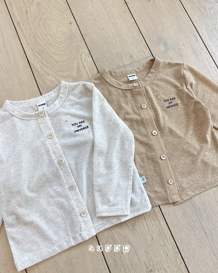 Scoop - Korean Children Fashion - #kidsstore - Linen Star Cardigan - 2