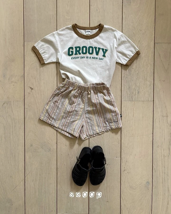 Scoop - Korean Children Fashion - #kidzfashiontrend - Breeze Stripe Shorts - 7