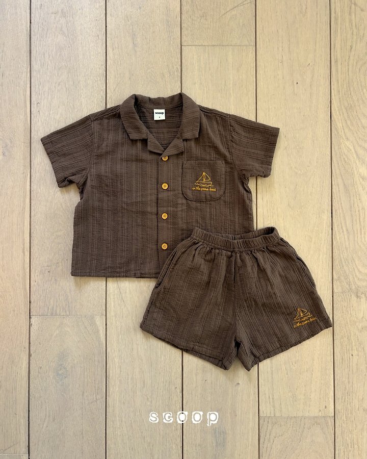 Scoop - Korean Children Fashion - #littlefashionista - Boat Collar Shirt - 7
