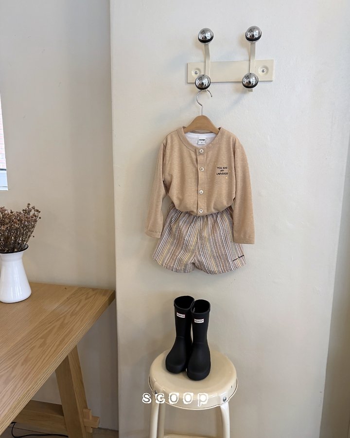 Scoop - Korean Children Fashion - #littlefashionista - Linen Star Cardigan - 5