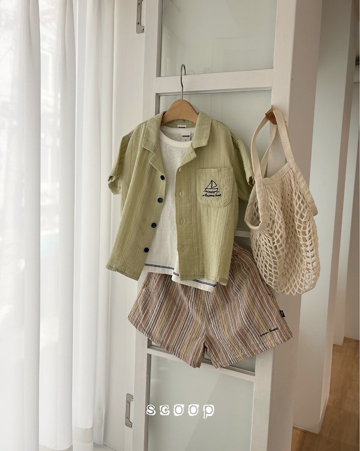 Scoop - Korean Children Fashion - #magicofchildhood - Boat Collar Shirt - 8
