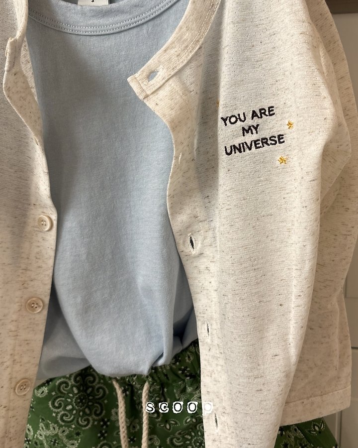 Scoop - Korean Children Fashion - #todddlerfashion - Linen Star Cardigan - 9