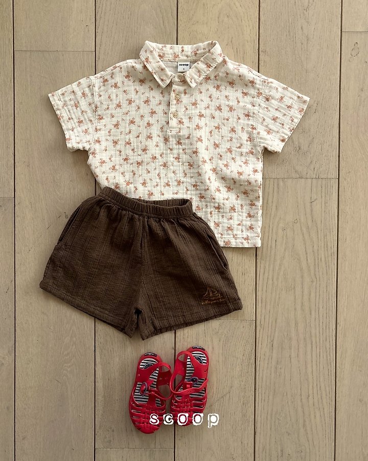 Scoop - Korean Children Fashion - #todddlerfashion - Cottage Collar Tee - 6