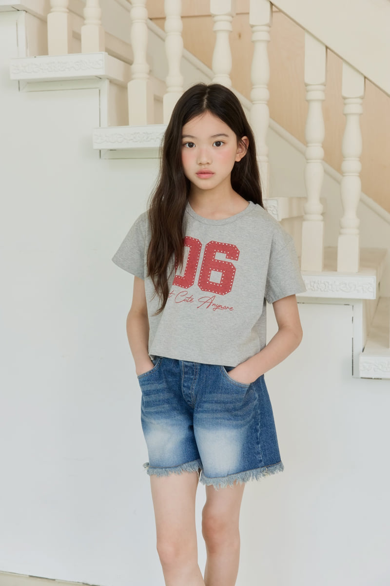 Sm2 - Korean Children Fashion - #Kfashion4kids - Number Hotfix Tee - 10