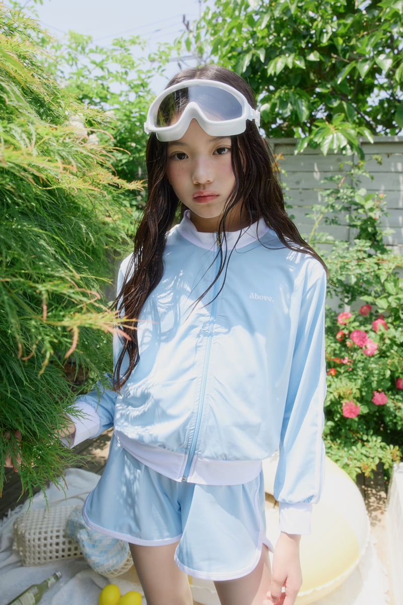 Sm2 - Korean Children Fashion - #Kfashion4kids - Rash Guard Zip-Up Set - 7