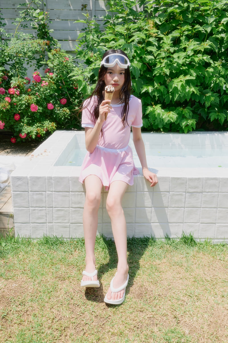 Sm2 - Korean Children Fashion - #stylishchildhood - Skirt Set Swimsuit - 4