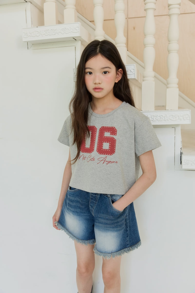 Sm2 - Korean Children Fashion - #discoveringself - Number Hotfix Tee - 5